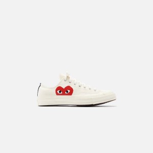 Beige Men Kith Converse x Comme des Garçons CDG Play Chuck Taylor Low Sneakers | 0745-WTJNG