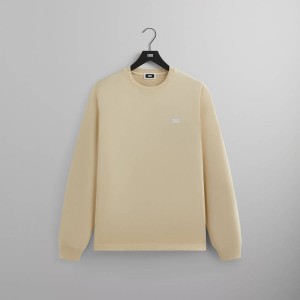 Beige Men Kith Long Sleeve LAX T-Shirt | 6493-FVKYQ