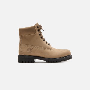 Beige Men Kith Timberland Premium 6IN Lace Waterproof Medium Boots | 6952-DHWIY