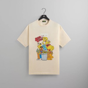 Beige Men Kith for Sesame Street Vintage T-Shirt | 1263-KXCSN