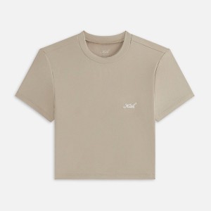 Beige Women Kith Mulberry III Modal T-Shirt | 4081-KSLTQ