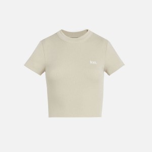 Beige Women Kith Mulberry II T-Shirt | 5412-MWIVE