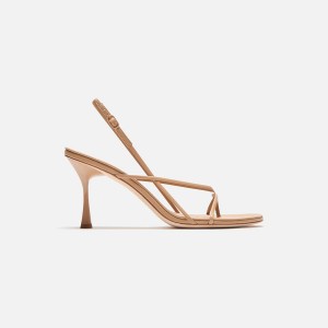Beige Women Kith Studio Amelia Wishbone 90 Heels | 0823-SKTXM