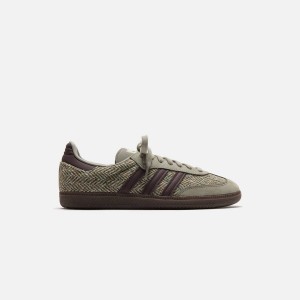 Beige / Brown / White Men Kith adidas Samba OG Sneakers | 6512-TQKDN