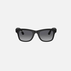 Black Deep Grey Men Kith Ray Ban Meta Wayfarer Sunglasses | 6852-TYNXJ