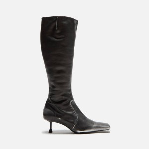 Black Grey Women Kith Miista Vikki Tall Boots | 1893-ZIWKQ