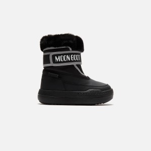 Black Kids' Kith Moon Park Strap Boots | 9823-TUHDE
