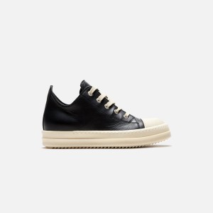 Black Kids' Kith Rick Owens Scarpe Pelle Low Sneakers | 2394-BXRDA