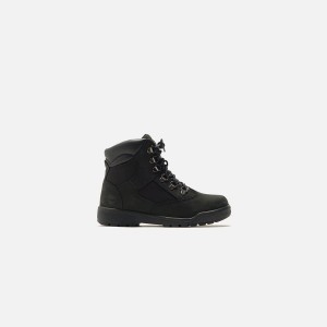 Black Kids' Kith Timberland Grade School Field Boots | 0835-YBIGX