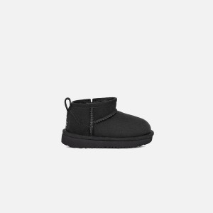 Black Kids' Kith UGG TD Classic Ultra Mini Boots | 2071-SNYGL