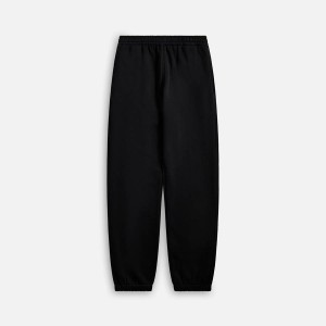 Black Men Kith Auralee Smooth Soft Sweats Pants | 1732-UFJTK