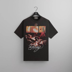 Black Men Kith Batman | Batmobile Vintage T-Shirt | 3951-JOKFS