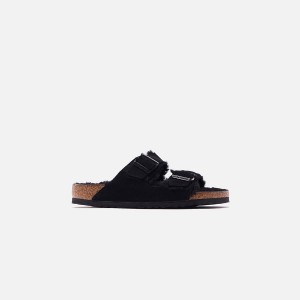 Black Men Kith Birkenstock Arizona Shearling Sandals | 3427-JKBDH