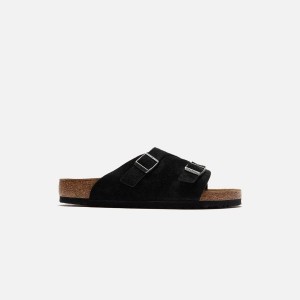 Black Men Kith Birkenstock Zurich Suede Sandals | 1630-WVFMI