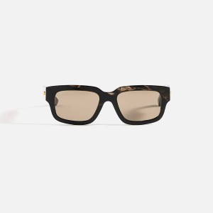 Black Men Kith Bottega Veneta Rectangular Frames Sunglasses | 1365-GHADC