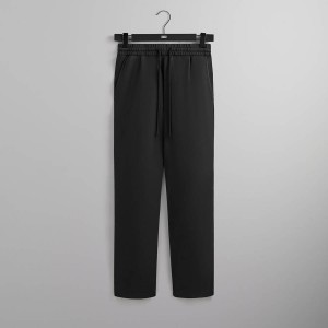 Black Men Kith Compact Knit Garrison Sweat Pants | 5147-USYFM