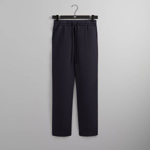 Black Men Kith Compact Knit Garrison Sweat Pants | 3876-BCIRX