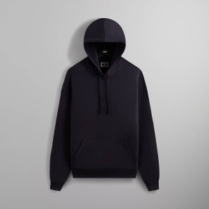 Black Men Kith Compact Knit Williams III Hoodie | 6059-YIRMC