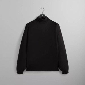 Black Men Kith Cortland Turtleneck Shirts | 6378-JXYZH