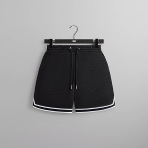Black Men Kith Curtis Mesh Shorts | 1683-JFUQM