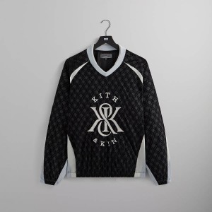 Black Men Kith Dayton Combo Pullover Sweatshirts | 3470-SHPAX