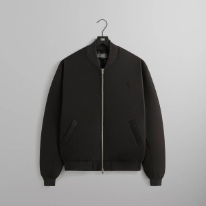Black Men Kith Double Weave Avery Bomber Jackets | 8610-MAYJP