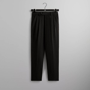 Black Men Kith Double Weave Kylan Pants | 2984-PIOKS