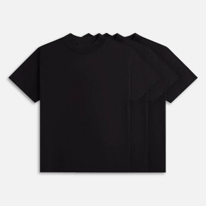 Black Men Kith Essentials 3-Pack T-Shirt | 1920-JVCSX
