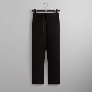 Black Men Kith Felted Jersey Bentley Pants | 8437-UVSZY