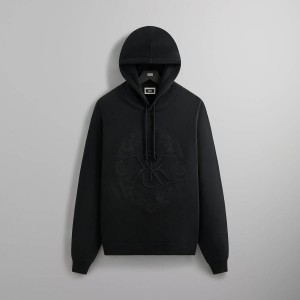 Black Men Kith Floral Lace Nelson Hoodie Sweatshirts | 2934-HLYAZ