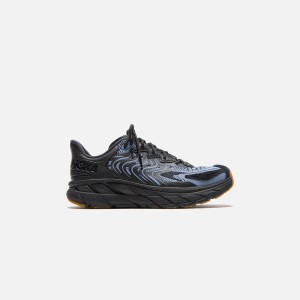 Black Men Kith HOKA Clifton LS Sneakers | 2314-VWUEX