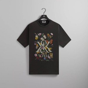 Black Men Kith KandK Monarch Vintage T-Shirt | 0238-PIGXJ