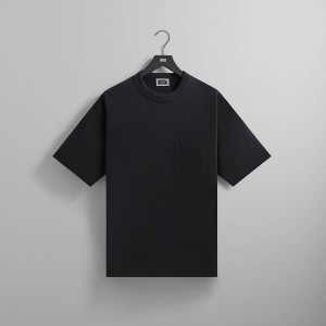 Black Men Kith Leonard Pocket T-Shirt | 7192-DBFPX