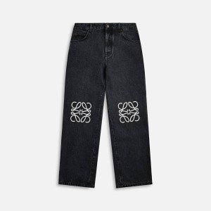 Black Men Kith Loewe Anagram Baggys Jeans | 2513-SVRED