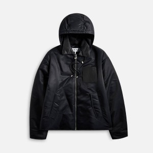 Black Men Kith Loewe Hooded Jackets | 9268-LMKIU