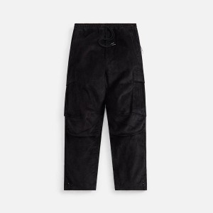 Black Men Kith Maharishi Hemp Utility Cargo Tracks Pants | 7254-FMZIQ