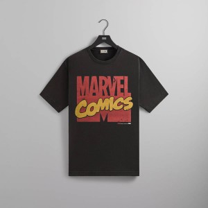 Black Men Kith Marvel | Comics Vintage Shirts | 1369-FAPGN