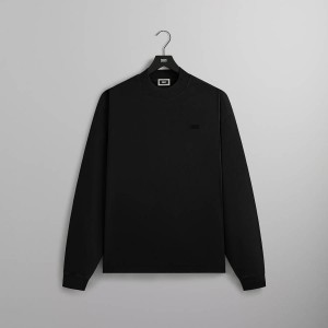 Black Men Kith Mock Neck LAX T-Shirt | 9810-VNMJU