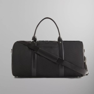 Black Men Kith Monogram Nylon Jacquard Duffle Bags | 5701-RUBLX