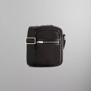 Black Men Kith Monogram Nylon Jacquard Utility Pouch Bags | 1973-IBUKF