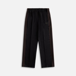 Black Men Kith Needles Poly Smooth Track Pants | 6592-CUSQR