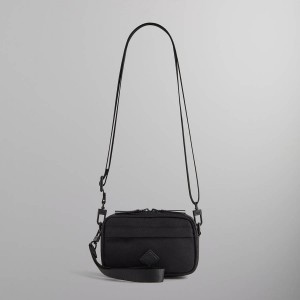 Black Men Kith Nylon Mini Pouch Bags | 7012-KVGBC