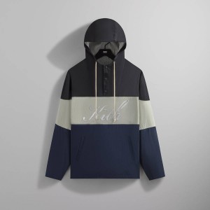 Black Men Kith Paper Nylon Caleb Anorak Jackets | 9860-HXGVO