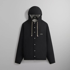 Black Men Kith Paper Nylon Dorian Jackets | 5194-CNVIH