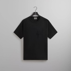 Black Men Kith Quinn T-Shirt | 6123-ATJUW