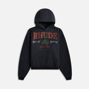 Black Men Kith Rhude Bay Of Angels Yacht Hoodie Sweatshirts | 8405-KGCLF