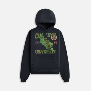 Black Men Kith Rhude University Hoodie | 6382-YCEXH