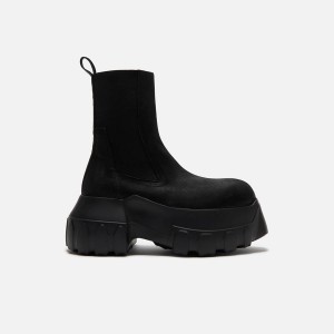 Black Men Kith Rick Owens Beatle Mega Tractor Boots | 0974-PILXW
