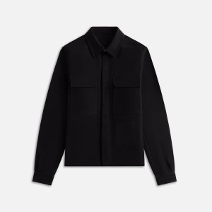 Black Men Kith Rick Owens Camicia Cropped Work Shirts | 2607-OTGIF