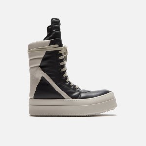 Black Men Kith Rick Owens Mega Geobasket Sneakers | 6734-ZJLEF